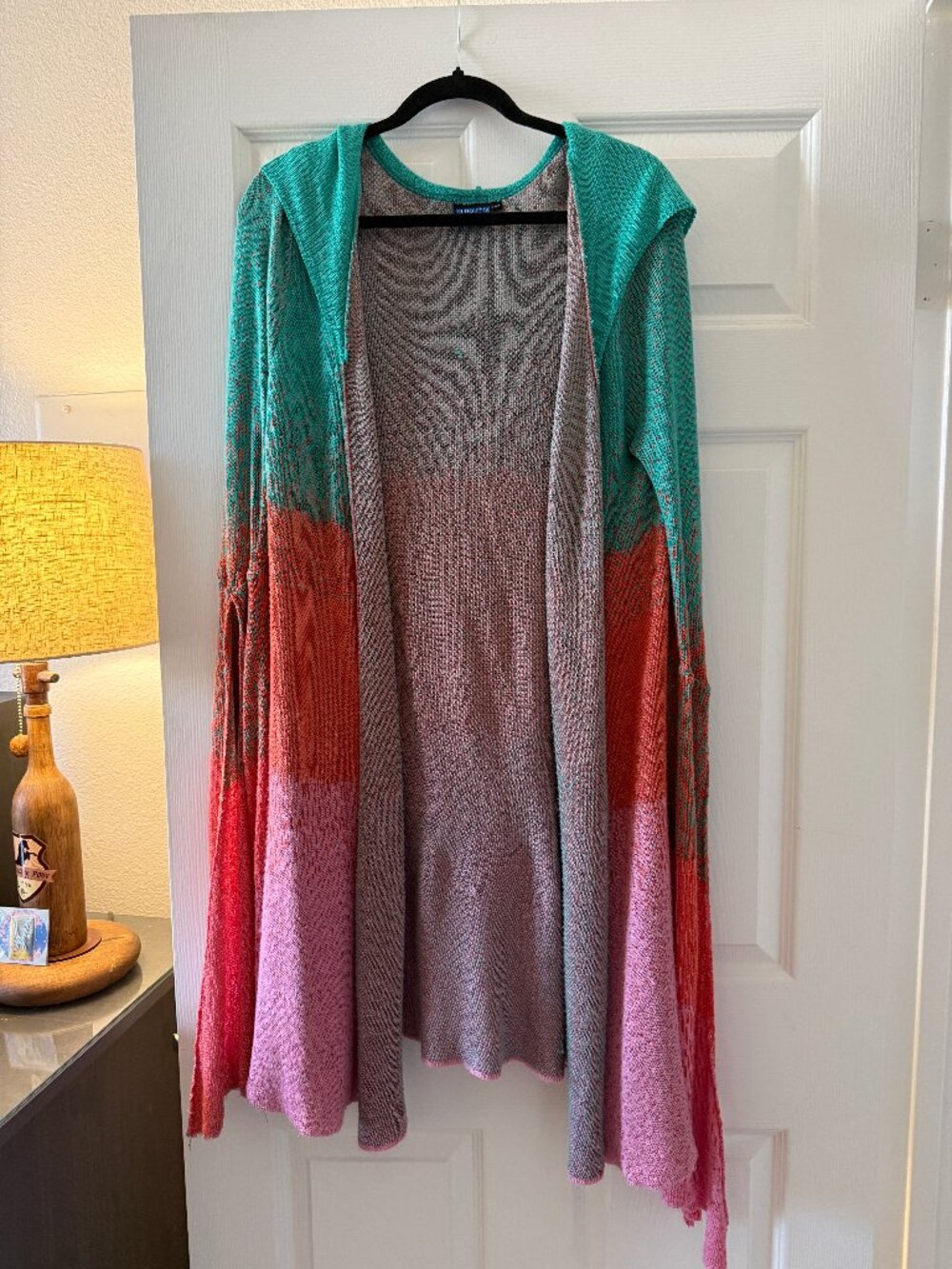 Elhoffer Design Essential Sunset Longline Cardigan - Sherbert Ombré